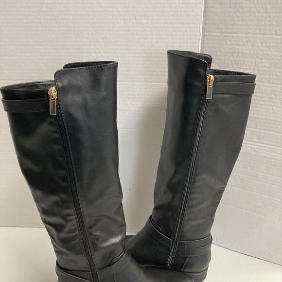 MONTANA BAMBOO, 17”,Side Zip Black Riding Boots,6‎ - Picture 9 of 14